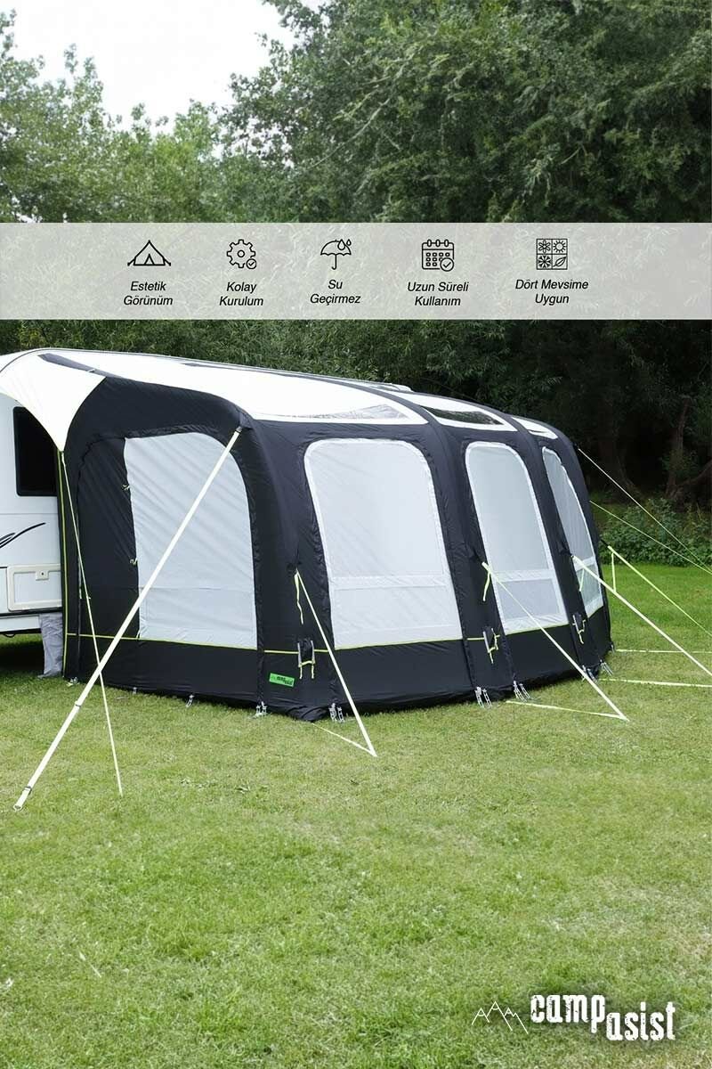 Campasist Air-420K SkyWindow Havalı Karavan Tentesi 420x280x235 + Karavan Eteği