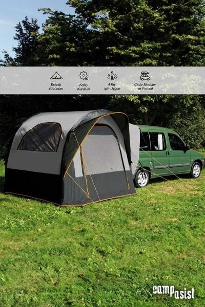 Campasist AirSuv-230K Araç Arkası Şişme Çadır 230x280x205 + Şişirme Pompası