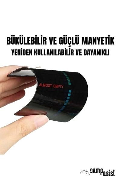 Campasist Mıknatıslı Gaz Seviyesi Gösterme Etiketi