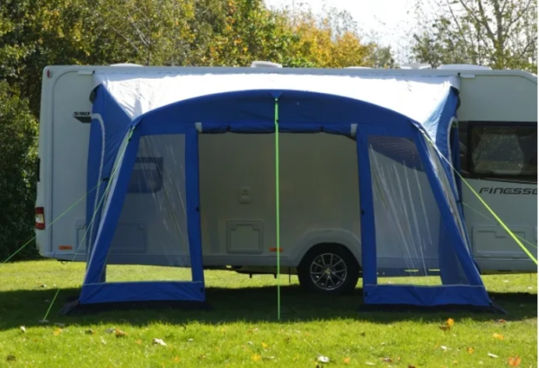 Yeni Model 390 cm Karavan Önü Şişme Çadır Airtent (MAVİ)