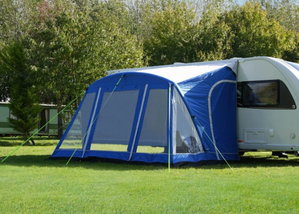 Yeni Model 390 cm Karavan Önü Şişme Çadır Airtent (MAVİ)