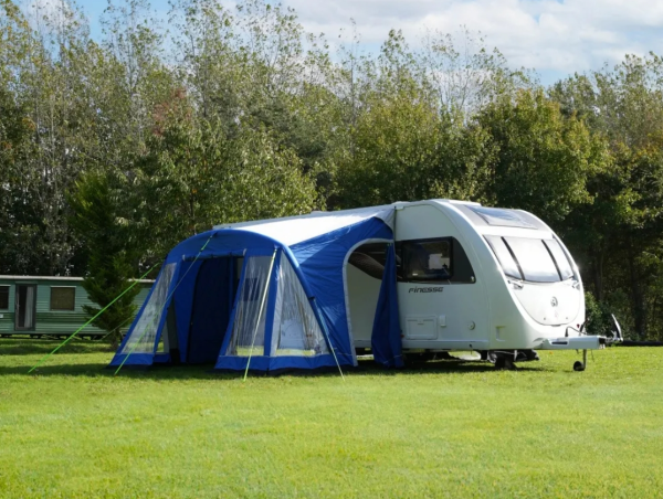 Yeni Model 390 cm Karavan Önü Şişme Çadır Airtent (MAVİ)