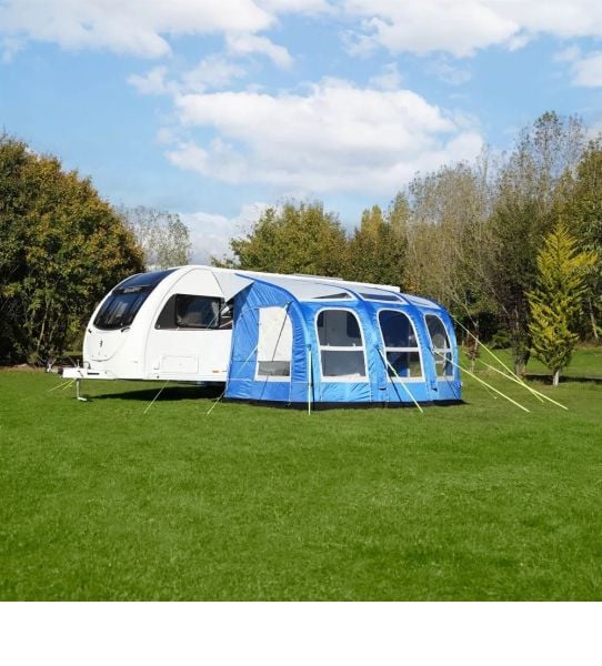 Yeni Model 360 cm Karavan önü Şişme Çadır Airtent(MAVİ)