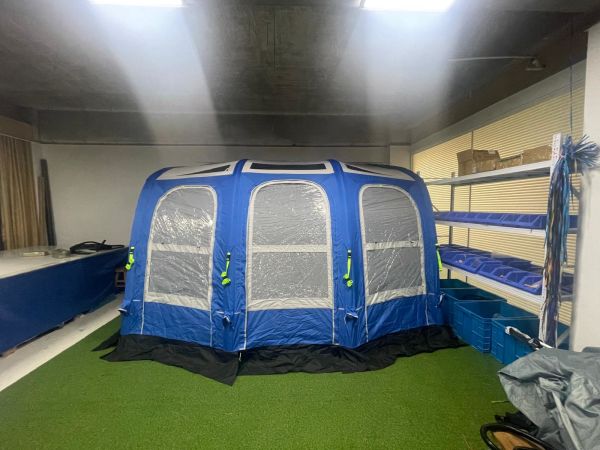 Yeni Model 360 cm Karavan önü Şişme Çadır Airtent(MAVİ)