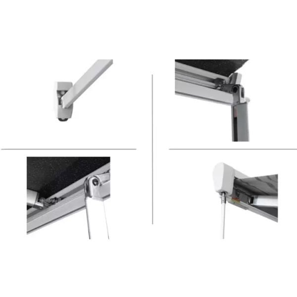 Campasist Beyaz Kasetli Duvar Tipi Karavan Tentesi 3.00 x 2.50